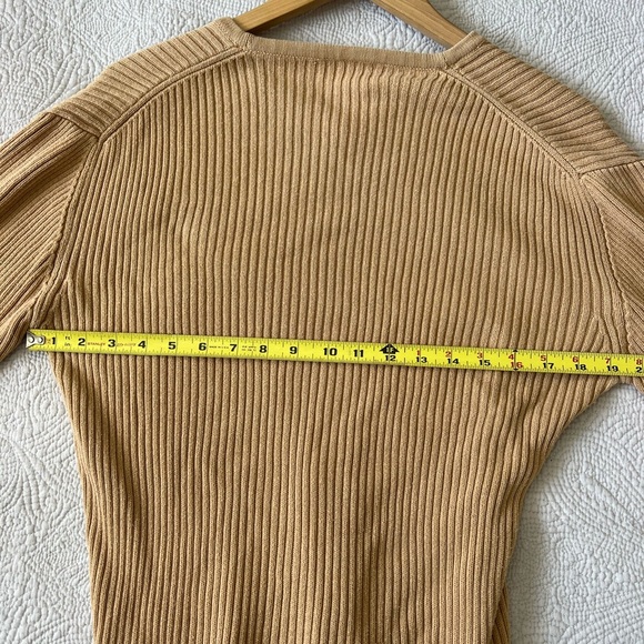 Steve & Barry's QUALITY OUTFITTERS VINTAGE INSPIRED 100% COTTON Gold Sweater - Picture 10 of 11